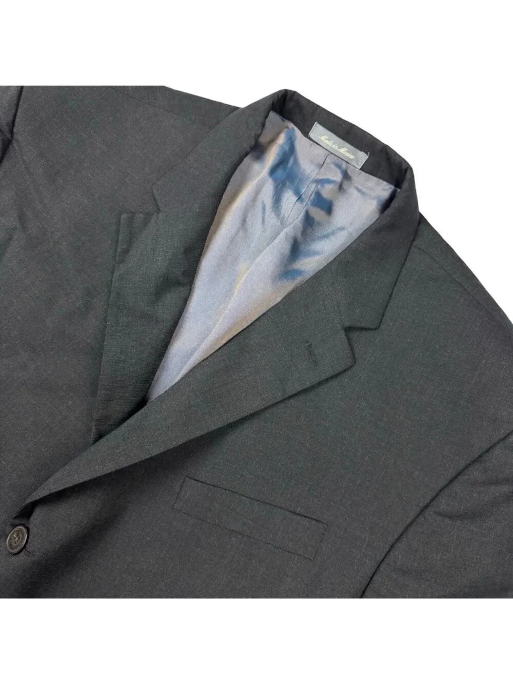 Oscar de la Renta Profile Men’s Wool 3-Button Blazer Jacket Gray • 50R